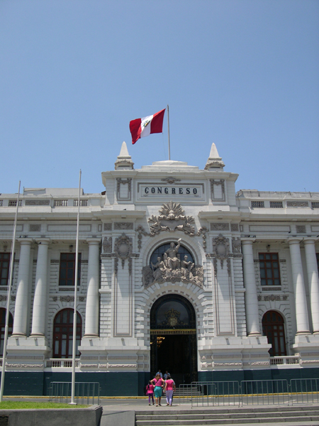 Lima - Congress, Peruvian flag