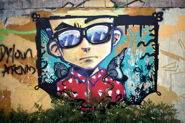 Montevideo street art, Avenida Gonzalo Ramirez esq. Ejido