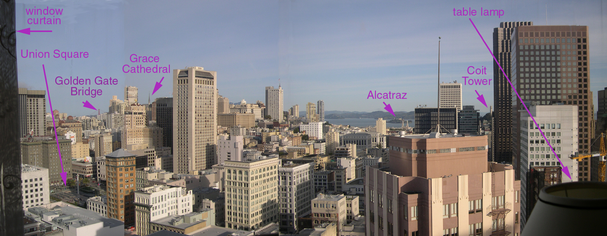 San Francisco - North view from Argent Hotel