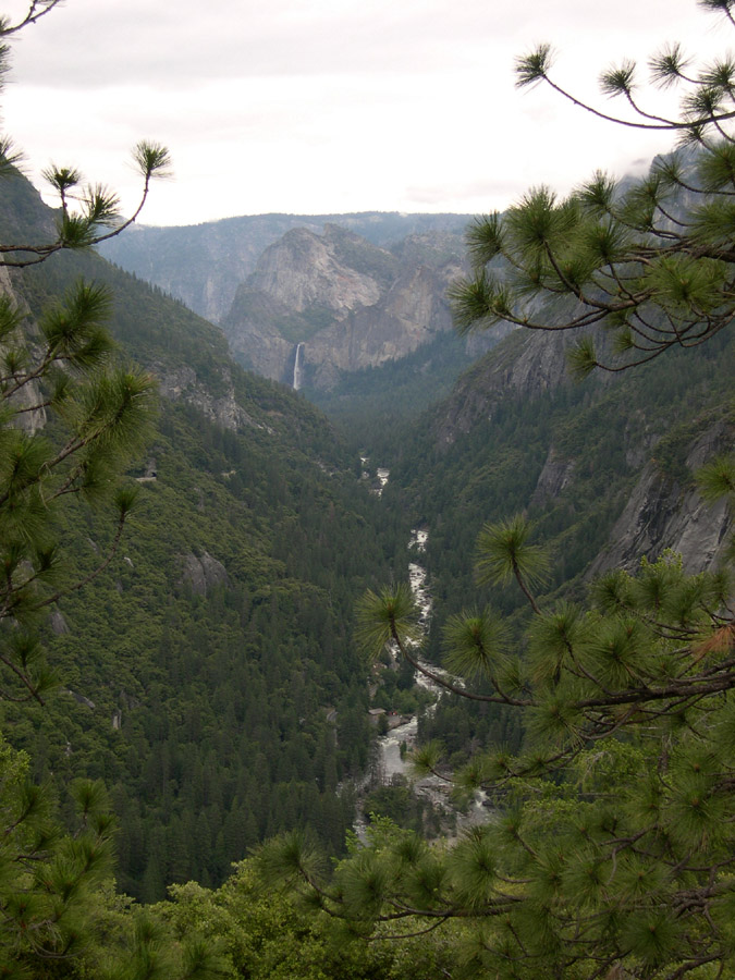 Yosemite National Park, waterfall and Merced River