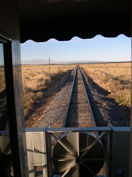 Grand Canyon Railway open-deck coach car