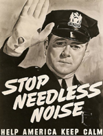 Chicago Noise Abatement Poster, 1942